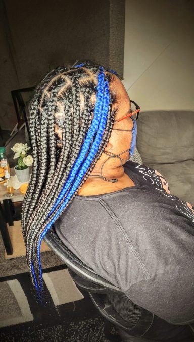 Large Knotless Braids $125