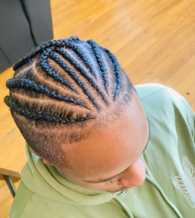 Mens Natural Cornrow Styles $60